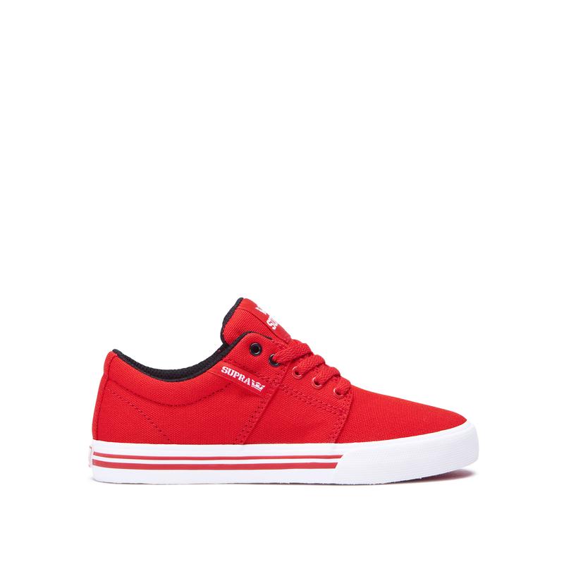 Supra STACKS II VULC Sneaker Low Kinder Rot Lagerverkauf SUCIF3089